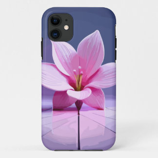 Dimensional Gladioli: Pink and Purple Masterpiece iPhone 11 Case