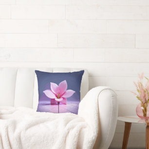 Dimensional Gladioli: Pink and Purple Masterpiece Cushion