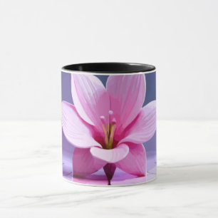 Dimensional Gladioli: Pink and Purple Masterpiece Mug
