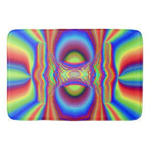 Dimensional Intersection Digital Art Bath Mat
