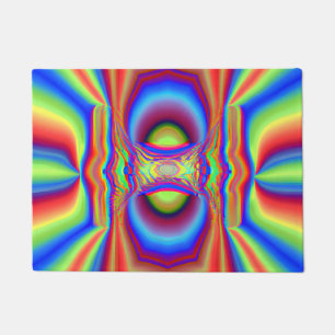 Dimensional Intersection Digital Art Doormat