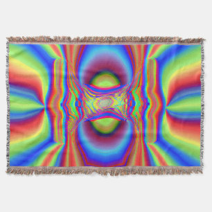 Dimensional Intersection Digital Art Throw Blanket