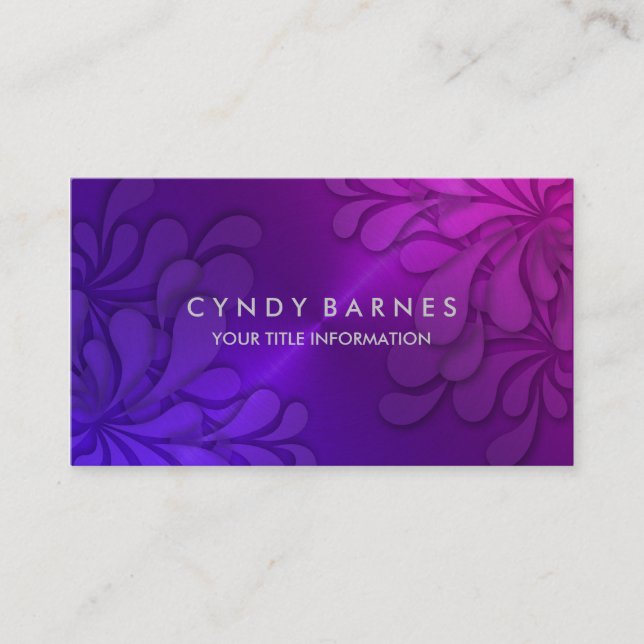 Dimensional Sheen Business Card (Front)