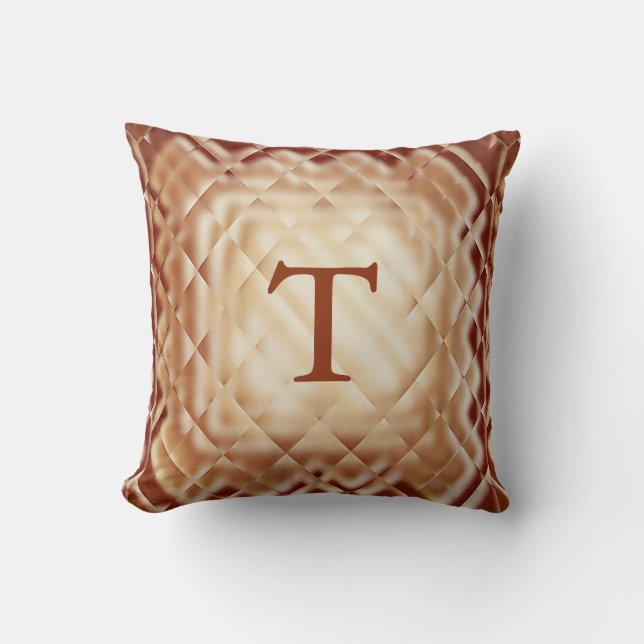 Dimensional Square-Red-T Cushion (Front)