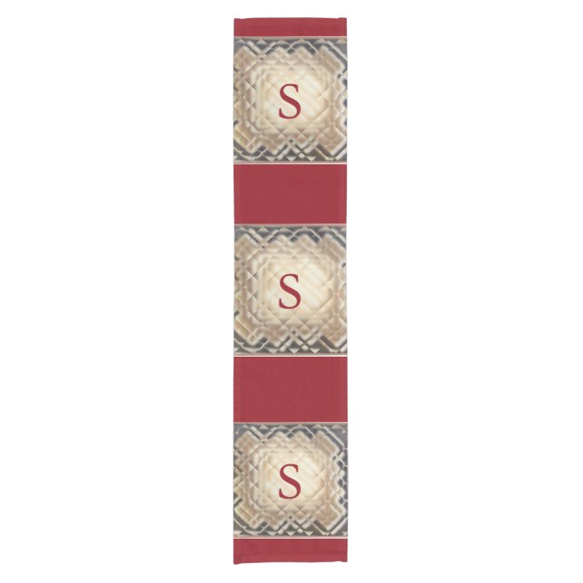 Dimensional Square-S Short Table Runner (Front)
