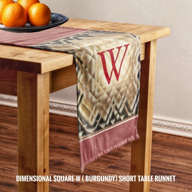 Dimensional Square-W Short Table Runner (Creator Uploaded)