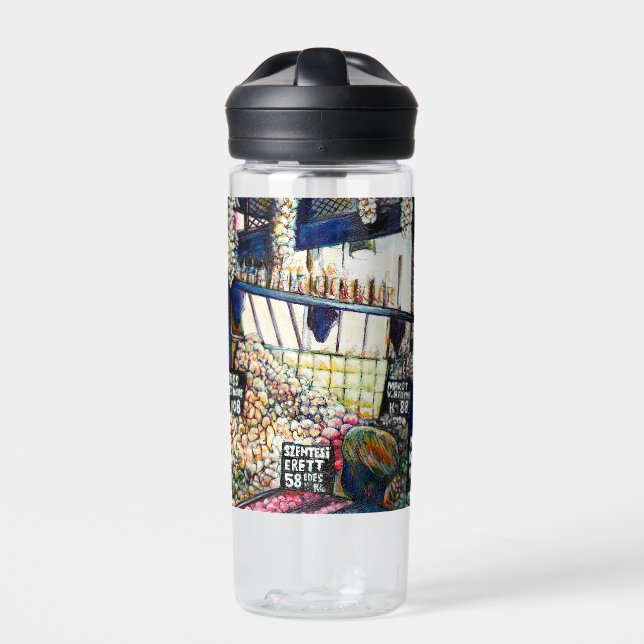 Dimensions of Curiosity Water Bottle (Front)