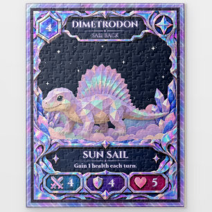 Dimetrodon, Rainbow Foil Art Jigsaw Puzzle