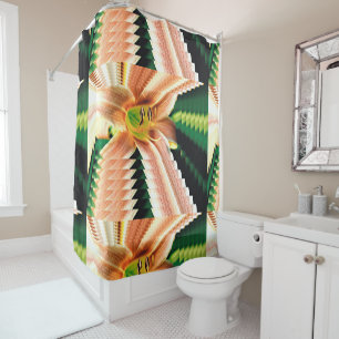 Diminishing Daylily Shower Curtain
