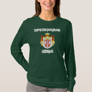 Dimitrovgrad, Serbia with coat of arms T-Shirt