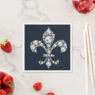 Dimond Fleur de Lis Royal Napkin