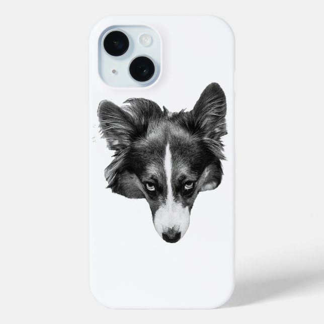 dimshade corgi face Case-Mate iPhone case (Back)