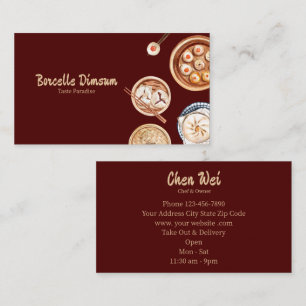 Dimsum Watercolor Business Card