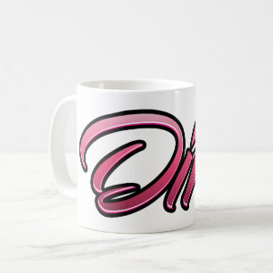 Dina faded pink cup tea cup coffee cup