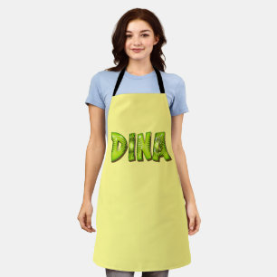 Dina Name Kiwi Design Kitchen apron