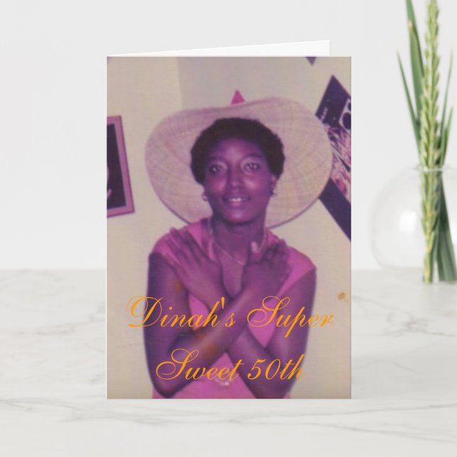 Dinah's Super Sweet 50th Invitation (Front)