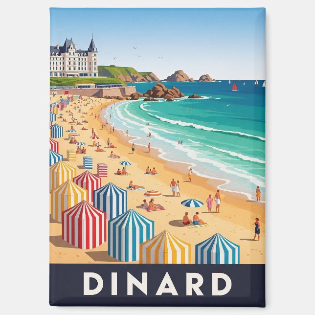 Dinard France Beach Magnet (Front)