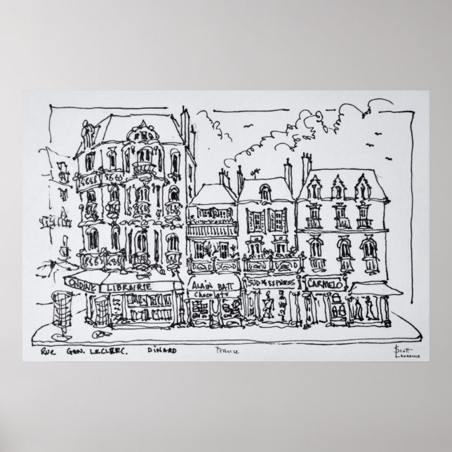 Dinard, Northern Brittany, France Poster (Front)