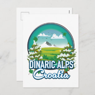 Dinaric Alps Holiday Postcard