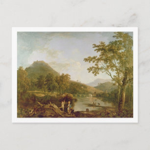 Dinas Bran from Llangollen, 1770-71 (oil on canvas Postcard