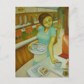 Diner Eggs Toast &Jelly Postcard