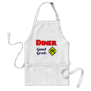 Diner Good Grub Hamburger Restaurant Art Standard Apron