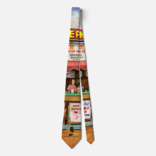 Diner - Try our 25 cent platter 1940 Tie