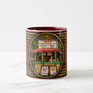 Diner - Try our 25 cent platter 1940 Two-Tone Coffee Mug