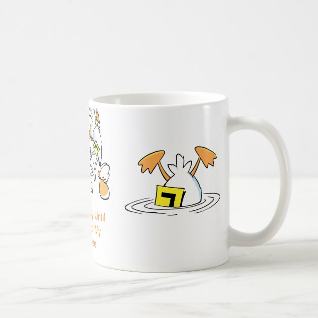 Ding Duck Coffee Cartoon Mug (Right)