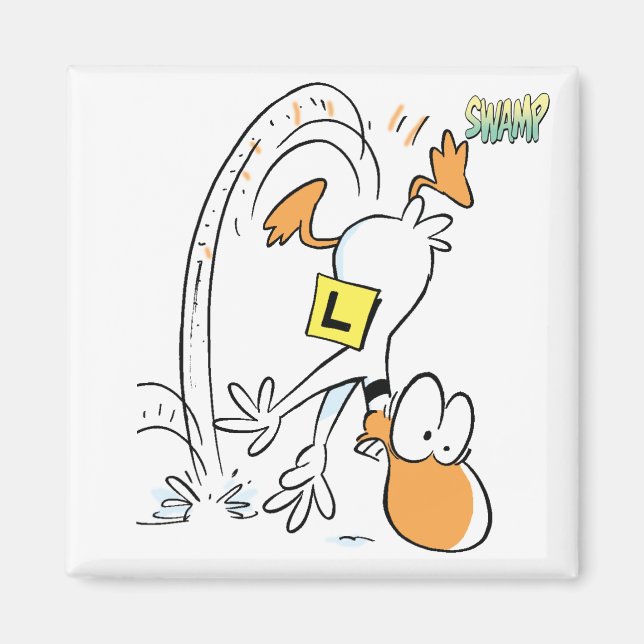 Ding Duck Fridge Magnet (Front)