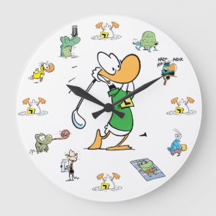 Ding Duck Golf Character Clock
