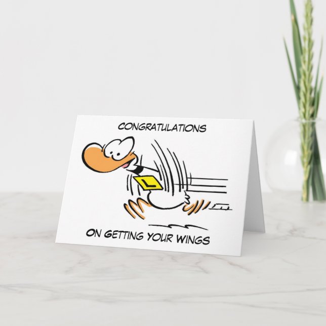Ding Duck Wings Card (Front)