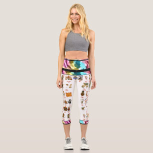 Dingaling Bros Circus acts Capri Leggings