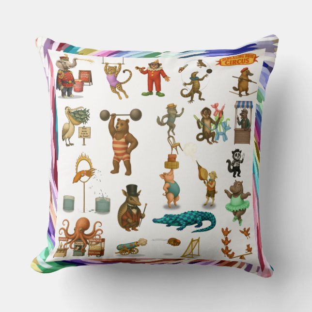 Dingaling Bros Circus acts Cushion (Front)