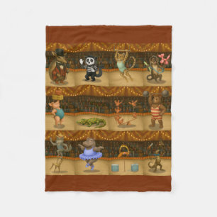 Dingaling Bros Circus acts Fleece Blanket