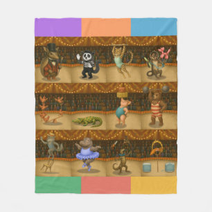Dingaling Bros Circus acts Fleece Blanket