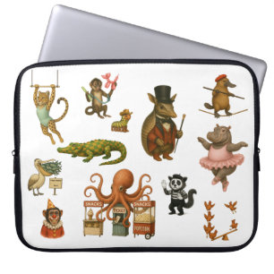 Dingaling Bros Circus acts Laptop Sleeve