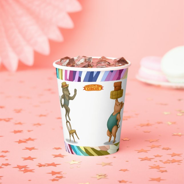 Dingaling Bros Circus acts Paper Cups (Insitu)