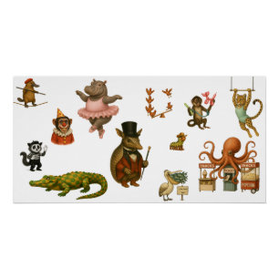 Dingaling Bros Circus acts Poster