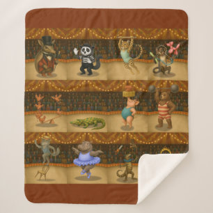 Dingaling Bros Circus acts Sherpa Blanket