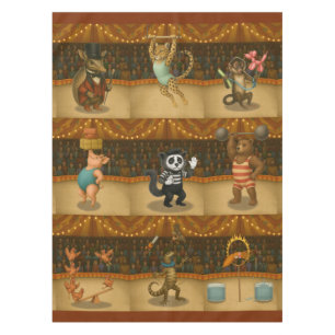 Dingaling Bros Circus acts Tablecloth