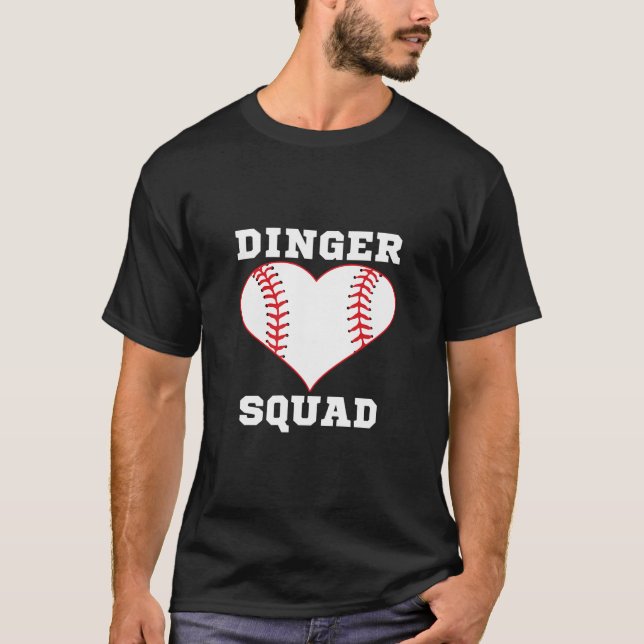 Dinger Squad Funny Sarcastic Baseball How To Bunt  T-Shirt (Front)
