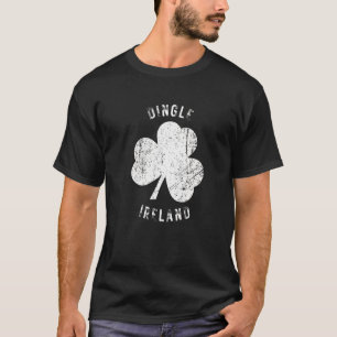 Dingle Kerry Ireland Vintage Shamrock Distressed L T-Shirt