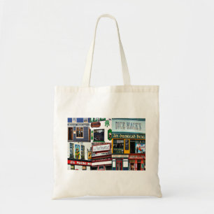 Dingle Pubs Collage, Irish Tote. Ireland, cotton Tote Bag