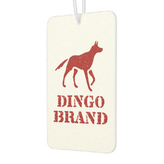 Dingo Brand Flour Vintage Stencil Print Car Air Freshener
