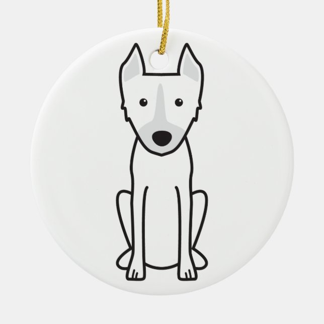 Dingo Dog Cartoon Ceramic Ornament (Front)
