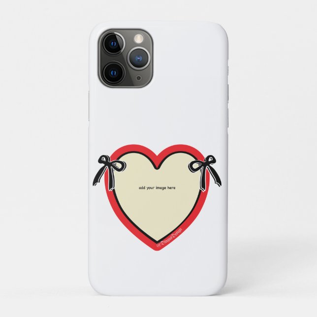 Dingus Bows & Heart Personalised Tote Bag Case-Mate iPhone Case (Back)