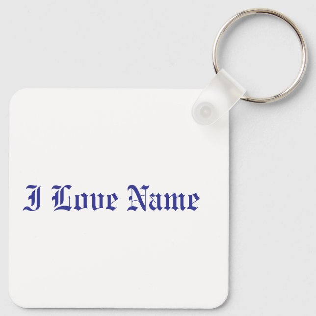 Dingus Heart Lace Frame Keychain (Back)