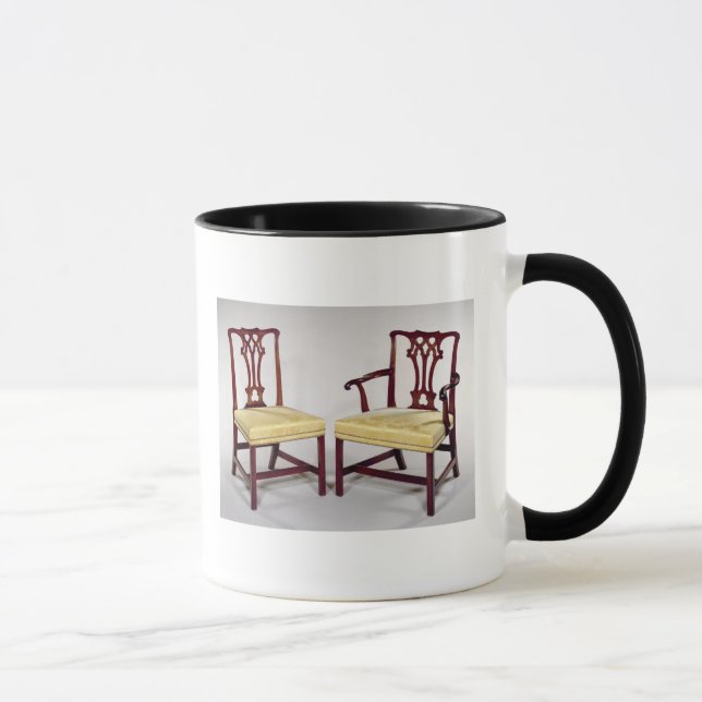 Dining chairs, with interlaced splat backs mug (Right)