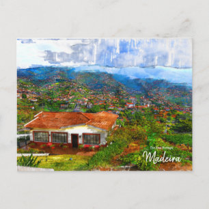 Dining in Madeira , Portugal Postcard